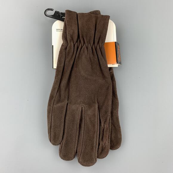 GATES Size S Dark Brown Deer Skin Suede Gloves Deadstock Vintage - Picture 4 of 4